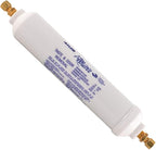 EZ-Flo 10 Inch Line Water Filter, Brass 1/4 Inch MIP x 7/16 Inch Compression Adapters, 1500 Gallon Capacity, 60461N