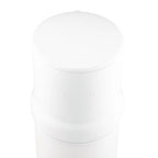 Boroux Compact Gravity-Fed Countertop Stainless Steel Water Filter System | 1.8 Gallons with 2 Authentic Black Foundation. Filters | Matte White