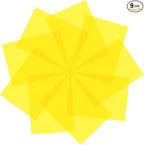Lystaii 9pcs Gel Light Filter Color Correction Colored Overlays Transparent Color Film Lighting Gel Filter Plastic Sheets Correction 11.7 by 8.3 Inches for Film, Video, Photo, Stage (Yellow)