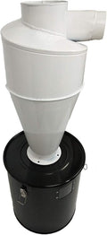TECHTONGDA Cyclone Dust Separator 5.9inch Outlet for Vacuum Dust Collector Extractor Filter Woodworking with 13.2 Gallon Collection Drum