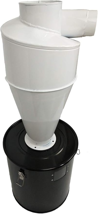 TECHTONGDA Cyclone Dust Separator 5.9inch Outlet for Vacuum Dust Collector Extractor Filter Woodworking with 13.2 Gallon Collection Drum