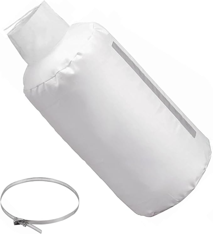 30 Micron Dust Collector Bag with Clamp, 4'' Universal Vacuum Filter Bag for Table Saw, Planer, Woodworking Tools - Fits DEWALT DW735, DW734, Grizzly, Delta, Shop Fox, Rockler & Most Dust Collectors
