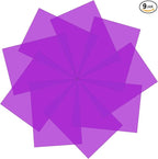 Lystaii 9pcs Halloween Gel Light Filter Color Correction Colored Overlays Transparent Color Film Lighting Gel Filter Plastic Sheets Correction 11.7 by 8.3 Inches for Film, Video, Photo, Stage (Purple)