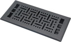 Floor Vents Heavy Duty Walkable Steel Floor Registers 4x10 Inch Floor Air Vent Easy Adjust Air Supply Lever Floor Vent Register Black Color