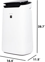 SHARP Smart Air Purifier for XL Rooms – Covers up to 2,430 sqft in one hour, Compatible w/Alexa, True HEPA Filter Air Purifier for Living Room, Dust, Smoke, Pollen - FXJ80UW