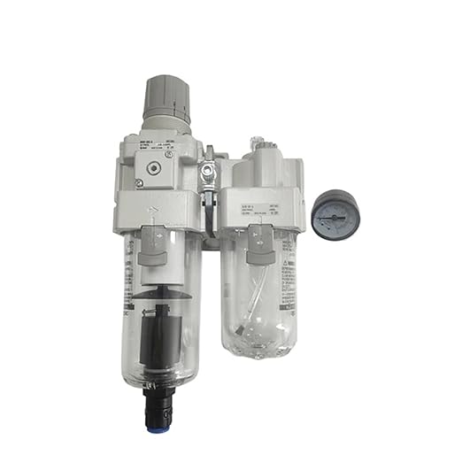 Air Combination Filter Regulator + Lubricator AC60A-B AC50A-06G/10G/06E/10E/06DG/10DG/06DE/10DE/06D/10D/06C/10C/CG/CE-B(AC60A-10-B)