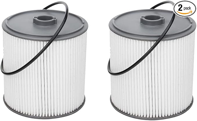 2 PCS AULDAY Fuel Filter Fits for Ram 2500 3500 4500 5500 6.7L 2019 2020 2021 2022 Diesel Engine For Ram 1500 2020 3.0L V6 Eco Diesel Frame Chassis Mounted OE# 68436631AA PF46152