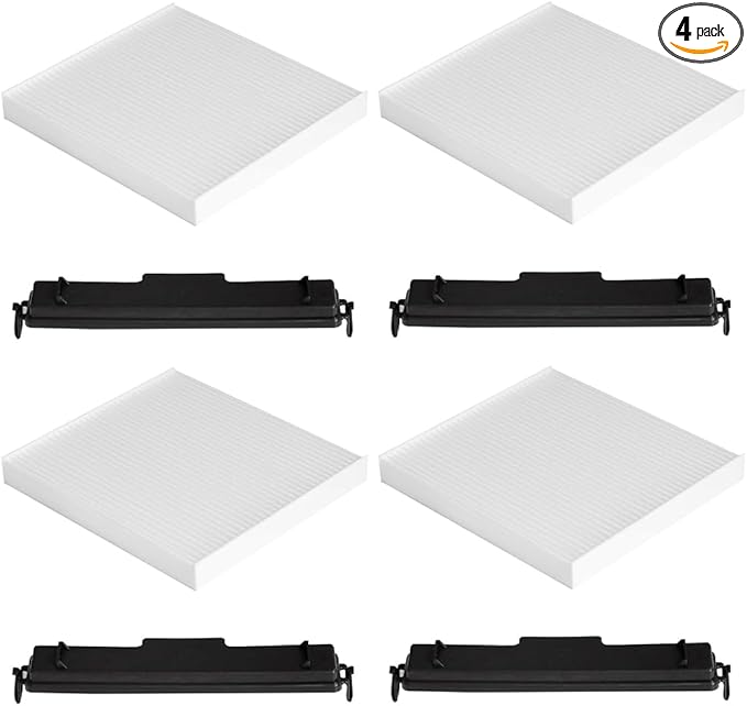 68406048AA 68052292AA Air Conditioning Filter Cabin Air Filter & Filter Access Door Compatible with Chrysler Dodge Vehicle 200, Ram 1500 2500 3500 2011-2019 Replaces 68318365AA 5058693AA(SET OF 4)