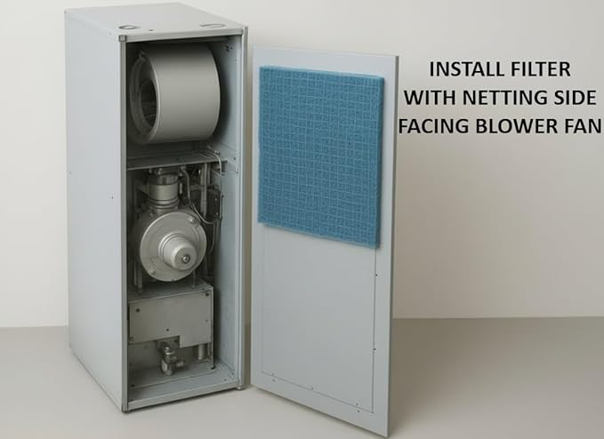 Natural Fiber Hog Hair Furnace Door Filter for Mobile, Manufactured and Modular Homes (19-1/2 x 28)