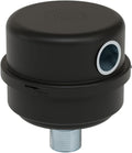 Solberg FS-10-050™ Inlet Compressor Air Filter Silencer, 1/2" MPT Outlet, 4-1/8" Height, 4-1/8" Diameter, 12 SCFM, Made in the USA