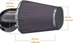 Motorcycle Air Cleaner Filter Waterproof Brreather Rain Sock Black Protective Cover For Harley Air Cleaner Kits XL 1200 Touring Softail Dyna (For Screamin Eagle Rocket style)