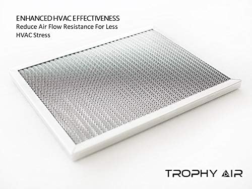 Washable & Reusable Electrostatic HVAC AC/Furnace Air Filter, Lasts a Lifetime, 6 Stage Permanent Air Filter, Healthier Home or Office, Made in The USA - Increases Airflow (14x14x1)