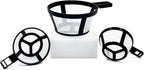 1/3/5/10pcs Coffee Filter Reusable Nylon Coffee Pot Filter Portable Basket Cup Style Environmental Protection Mesh Coffee Tools(3pcs)