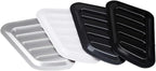 Car Air Flow Intake Hood Scoop Vent Bonnet Cover Decorate Car Accessories Compatible With BMW 2PCs Universal ABS(Silver)