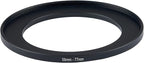 58mm Lens to 77mm Camera Lens Adapter 58mm to 77mm Step Up Ring Adapter Ring for All Brands of UV ND CPL, with Premium Lens Wiping Cloth 2 Pack(58mm-77mm)