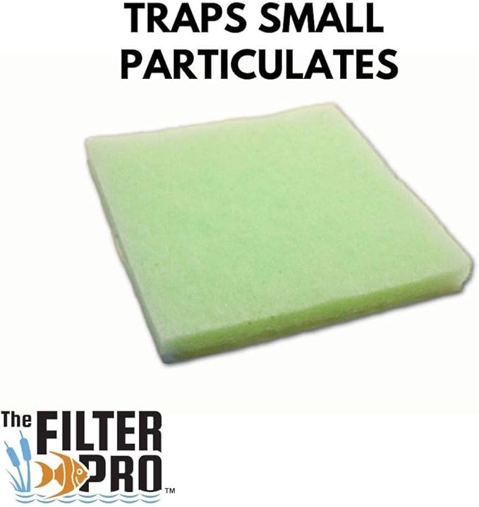 Lime Green Fine Filter Media, 1" Thick, 18" x 56" Roll, Perfect for Aquariums, Ponds or Water Gardens, Made in USA