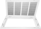 Venti Air 24" X 12" Steel Return Air Filter Grille with MERV 11 Filter Pre-Installed - Removable Face/Door for 1 inch Filters - HVAC Duct Cover Grill [Outer Dimension: 26.5"W X 14.5" H]