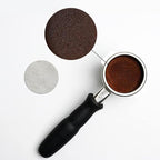 watchget 58.35mm Espresso Puck Screen, Lower Shower Screen 1mm Thickness 150μm Metal Reusable 316 Stainless Steel Fine Coffee Filter Mesh for Espresso Protafilter Basket 58mm