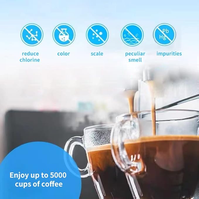 4 Pack Coffee Machines Filter Compatible with Philips Saeco AquaClean CA6903, Aqua Clean Water Filter for Fully Automatic Dedicated Anti-Lime Scale