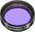 1.25inch Light Pollution Filter for Telescope, Perfect for Viewing Moon and Planets, Metal Cell and Optical Glass