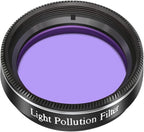 1.25inch Light Pollution Filter for Telescope, Perfect for Viewing Moon and Planets, Metal Cell and Optical Glass