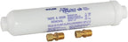 EZ-Flo 10 Inch Line Water Filter, Brass 1/4 Inch MIP x 7/16 Inch Compression Adapters, 1500 Gallon Capacity, 60461N