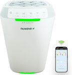 Nuwave Oxypure Zero E500 Air Purifier with Washable Reusable Filters for Large Room | Smart Air Cleaners 99.9% Removal 0.1 Micron Particles | Sleep Mode, 6 Fan Speed & Timer, App Control
