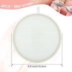 4 Pack Nail Dust Collector Replacement Filter for MelodySusie HPro/SProR Nail Dust Collector, Reusable Dusts Collector Filter for Nails Machine Manicure Tools Salon Home Use