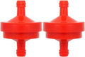 298090 394358 Lawn Mower 1/4" Inline Gas Fuel Filter for B & S BS 394358S 5098K AM38708 7-6572 1/4" Inline Gas 75 Micron Assembly (2/Pack)