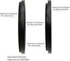 95 to 77mm Metal Step Rings, 95mm to 77mm Step Down Ring Filter Ring Adapter for 95mm Camera Lens & 77mm UV CPL ND Filters Hoods Caps LingoFoto