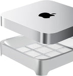 IFCASE Desktop Dust, Air Filter Stand for Mac Mini 2010-2023 M1 M2 Pro, Mac Studio M1 M2 Max/Ultra (Silver)