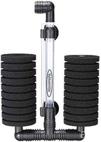 Aquarium Bio Sponge Filter 2 PCS for Fry Betta Shrimp Fish Tank Up to 55 Gallon Each., Quiet, Double Sponges