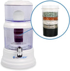 ZENWATER 4-Gallon Countertop Gravity Water Filter System - Portable Alkaline Filtration System - Enjoy Clean and Mineral-Rich Hydration at Home, Office, or Travel