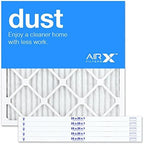 AIRx DUST 20x20x1 MERV 8 Pleated Air Filter - Made in the USA - Box of 6