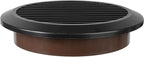 Black 6" Inch Round Ventilation Grille with Insect mesh. (Duct 6Ø / Grille 7Ø) Ventilation Applications. Indoor and Outdoor Soffit Vent Cover. Available 4 Sizes / 4 Colors.