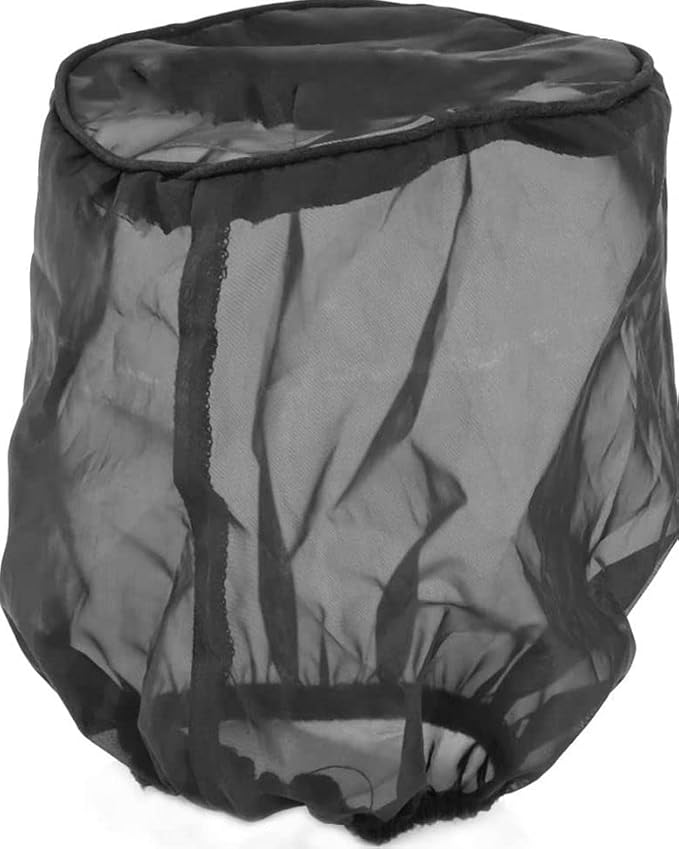 Red Cold Air Intake Cone Replacement Performance Washable Clamp-on Dry Filter with Sock Protective Cover Mesh Dustproof Bag (3")