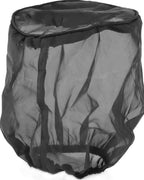 Black Cold Air Intake Cone Replacement Performance Washable Clamp-on Dry Filter with Sock Protective Cover Mesh Dustproof Bag (3")