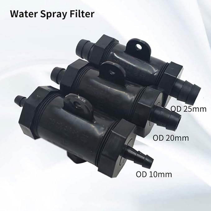 Agricultural pump filter,precision,10/20/25mm Pagoda Hose Filter, Sprayer Car Washing Strainer, Garden Irrigation Fittings, Aquarium Fish Tank Soft Water Pipe Filters, 1pcs(Od 20mm)