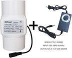 12V Inline Duct Fan 3 Inch Vent Booster 14W HVAC Exhaust Intake Fans 58Cfm Air Ventilation Blower for Grow Tent Attic Greenhouse Basement (Color : Adjustable Speed, Size : 14w)