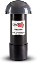 OdorHog Vent Stack Pipe Filter 4 Sizes, Black ABS with Mushroom Cap, Removes Outdoor Septic and Sewer Odors (3.0-inch)
