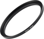 62mm to 67mm Step-up Adapter Rings Filter Adapter Black Metal Step Down Filter Ring Adapter Compatible with All Brand UV CPL ND Camera Lens Filter Stepping Rings (62mm-67mm)