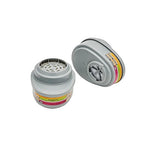 MSA 815368 Advantage Respirator Cartridge - Chlorine/Mercury Vapor/P100 (Mersorb), Quantity: 2 per pack, Chemical & Combination Air-Purifying Respirator Attachment, Long-Lasting Respiratory Protection