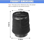 Air Intake Filter Sock Cover, Waterproof Dustproof Air Cleaner Protective Cover, High Flow Cone Car Intake Filter Rain Sock, Universal Car Accessories for SUV, Truck, ATV (Large)