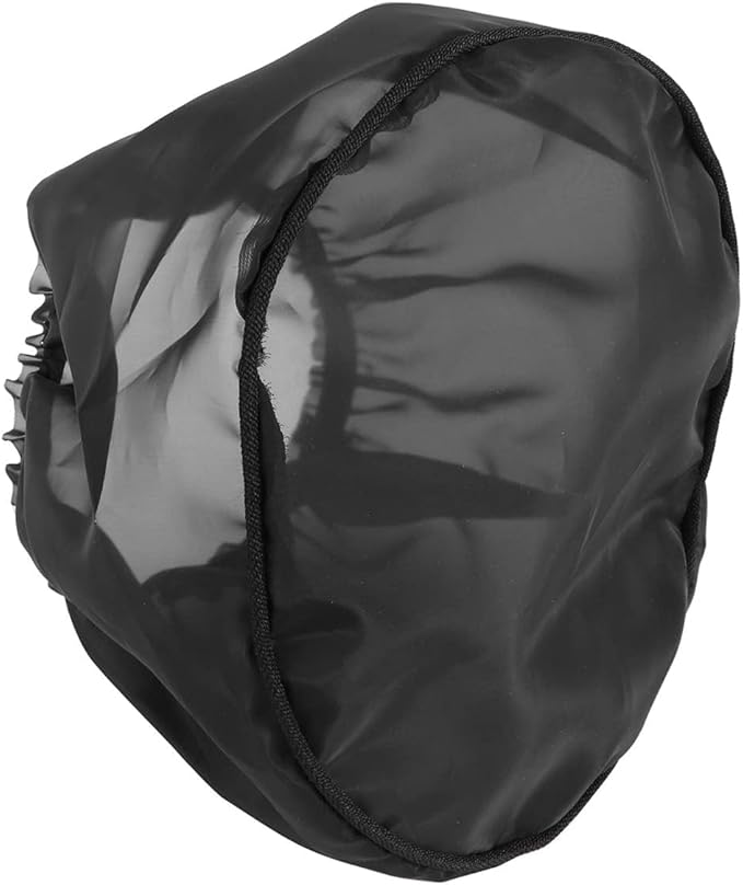Motorcycle Air Cleaner Rain Sock Cover, Water Resistant Dust Shield, Stretch Fit Slip-On Pre Filter Wrap for Round Air Filter, Quick Install for Street Cruiser Touring Riding