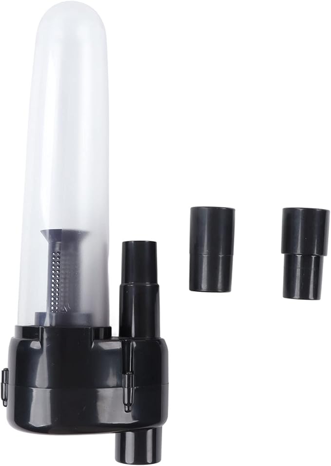 Vacuum Cleaner Dust Collector Filter, ABS Material with 2pcs Connectors for 32mm 34.5mm Hoses - Motor Protection, Easy Installation, Durable and Washable for Workshop Use