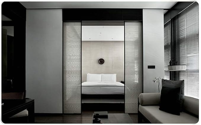 Wall Mirror Modern LED Bathroom Mirror with Defogging Backlit Bathroom Mirrors with Light and Touch Sensor Switch Demister Pad (Color : D Size : 50CMx70CM) (B 75CMx100CM)