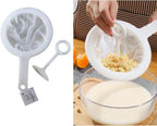 Kitchen Ultra-Fine Nylon Mesh Strainer I Filter Spoon Sieve For Soy Milk, Coffee, Milk, Yogurt, Juice, Enzymes, Honey, Wine, Rice Milk, Tofu brain