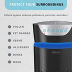 Homedics TotalClean 3-in-1 HEPA-Type Air Purifier Filter Replacement, Works with Homedics AP-T30 and AP-T30WT Air Purifiers, Captures Microscopic Airborne Particles