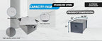 Commercial Carbon Steel Grease Trap Interceptor 14lb - PDI Approved - NSF