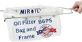 MirOil B6PS EZ Flow Deep Fryer Oil Filter Bag w/Frame – Reusable Grease Fryer Strainer to Extend Oil Life & Maintain Food Quality – Handles Kitchen Hot or Cold Liquid – Deep Fryer Filter for Cooking
